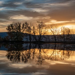 Mirror Lake at Sunset Print