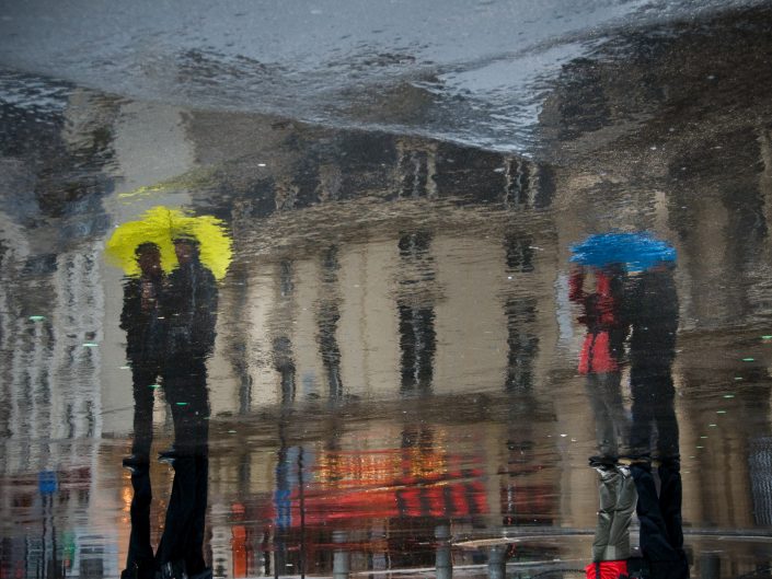 Paris Rain Reflection