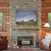 Wild Horse above fireplace print