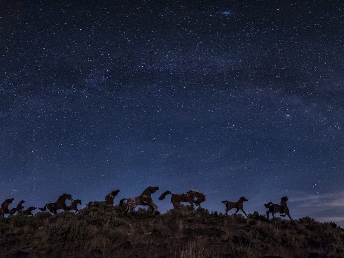 Milky Way above Wild Horse Monument